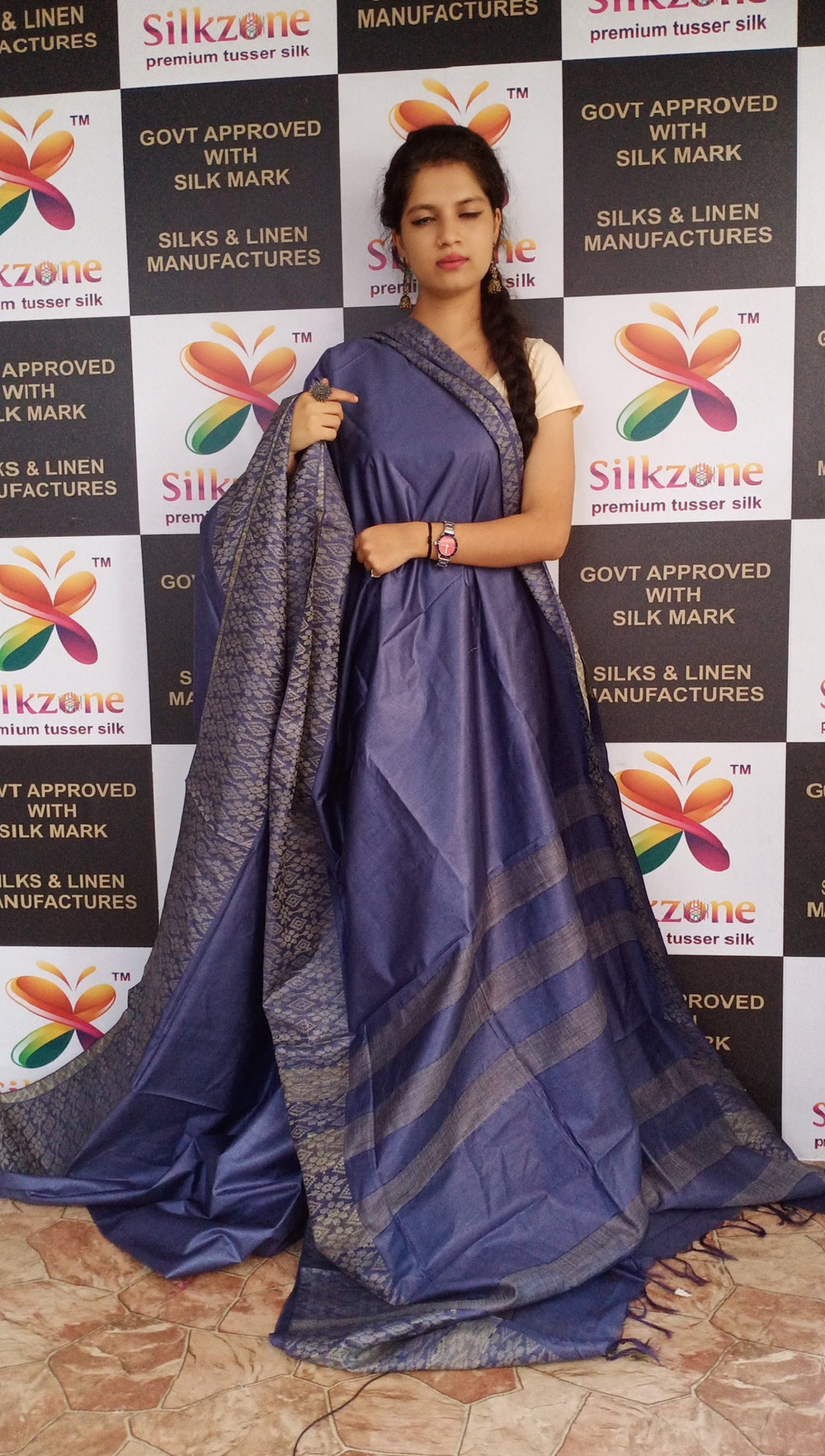 Soft Silk jacquard border saree SILK ZONE