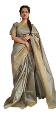 Pure Tussar Silk print saree