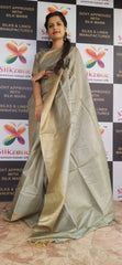 Pure Tussar Silk print saree