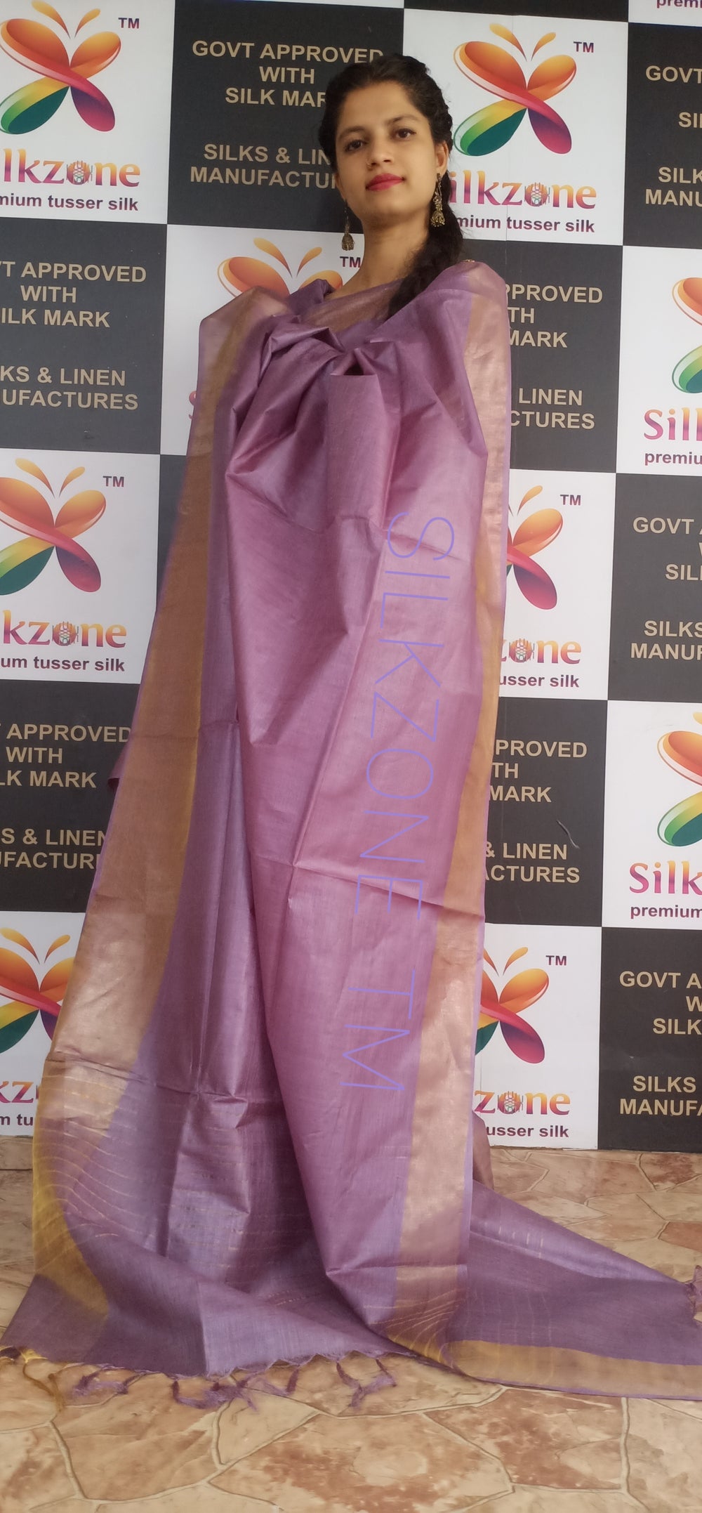 Tussar Munga Silk Saree SILK ZONE
