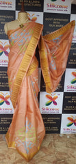 Pure Tussar Silk print saree