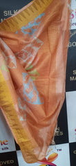 Pure Tussar Silk print saree