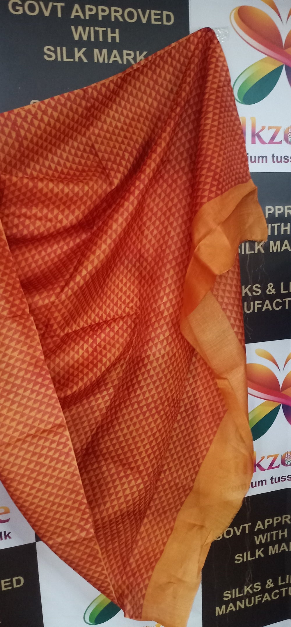 Pure Tussar Silk print saree