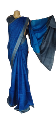 Pure Tussar Silk print saree
