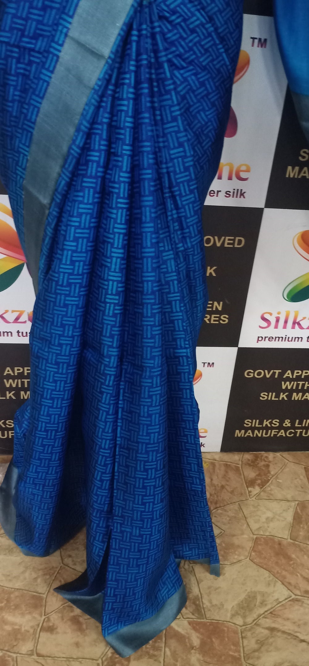 Pure Tussar Silk print saree