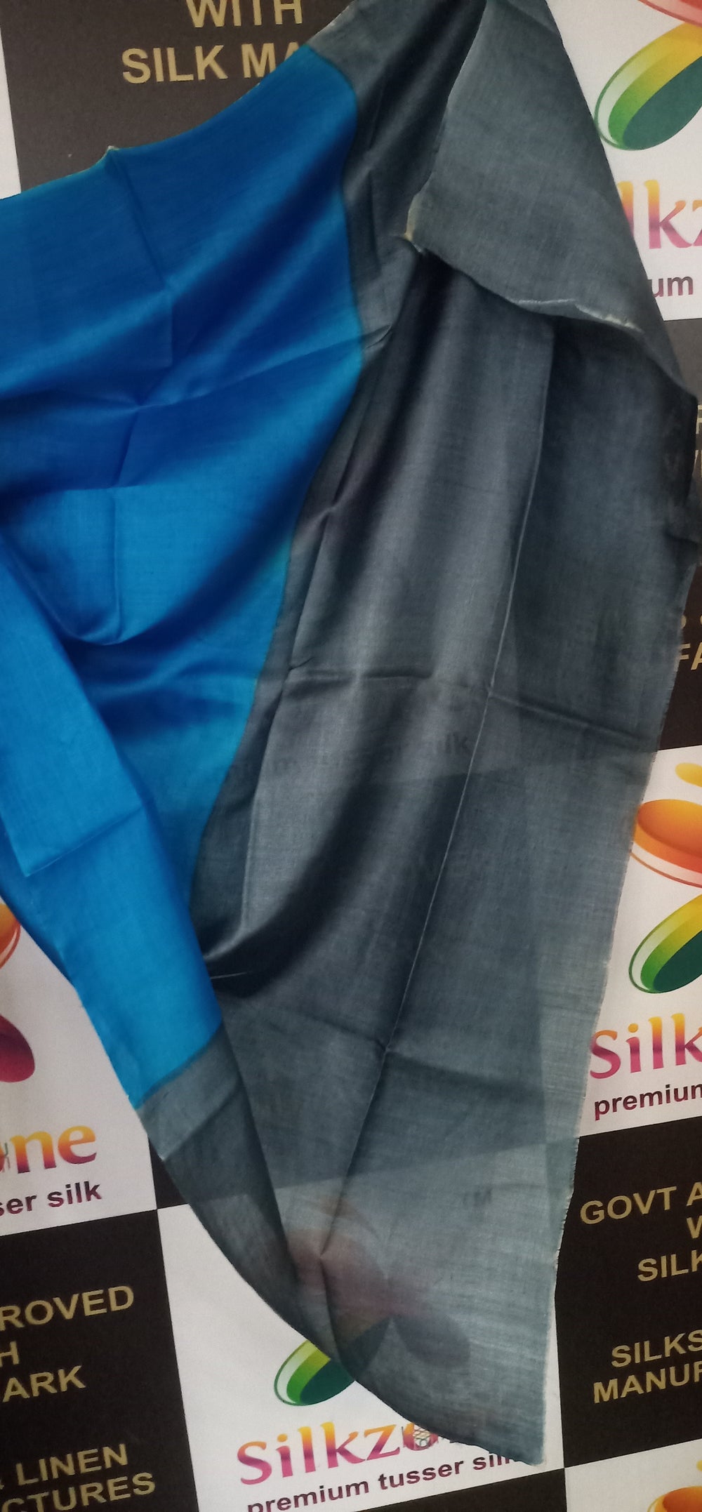 Pure Tussar Silk print saree