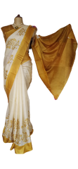 Pure Tussar Silk print saree
