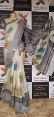 Pure Tussar Silk print saree