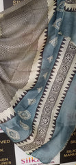 Pure Tussar Silk print saree