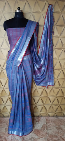 Khadi cotton buta saree silkzon.in