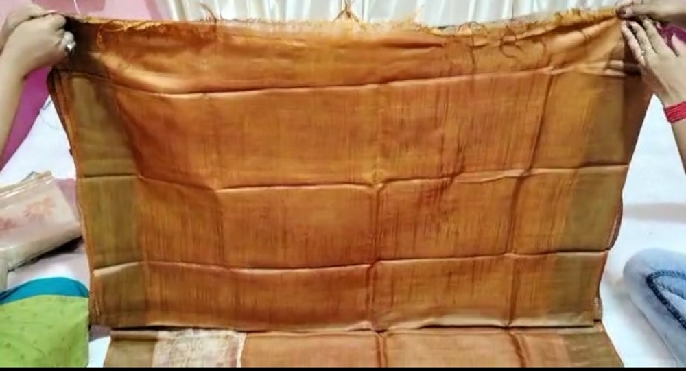 Pure Tussar Silk print saree