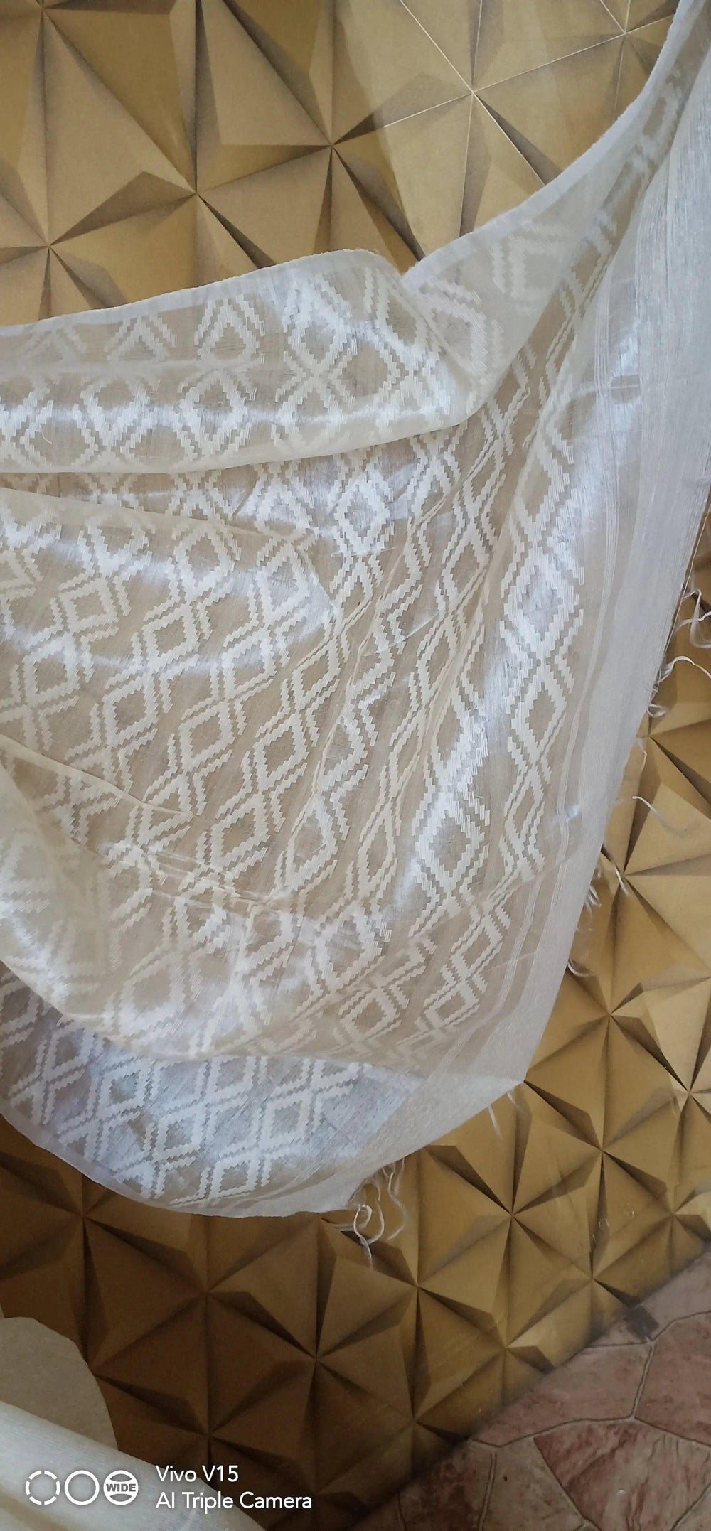 Tussar Jamdani Silk Saree silkzon.in