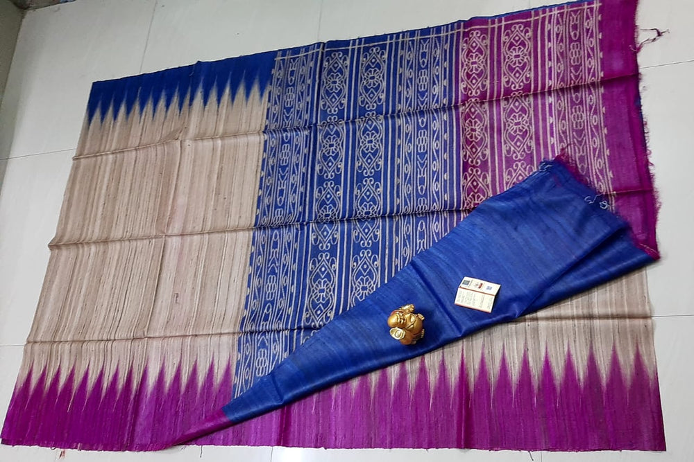 Tussar ghicha handloom silk SILK ZONE