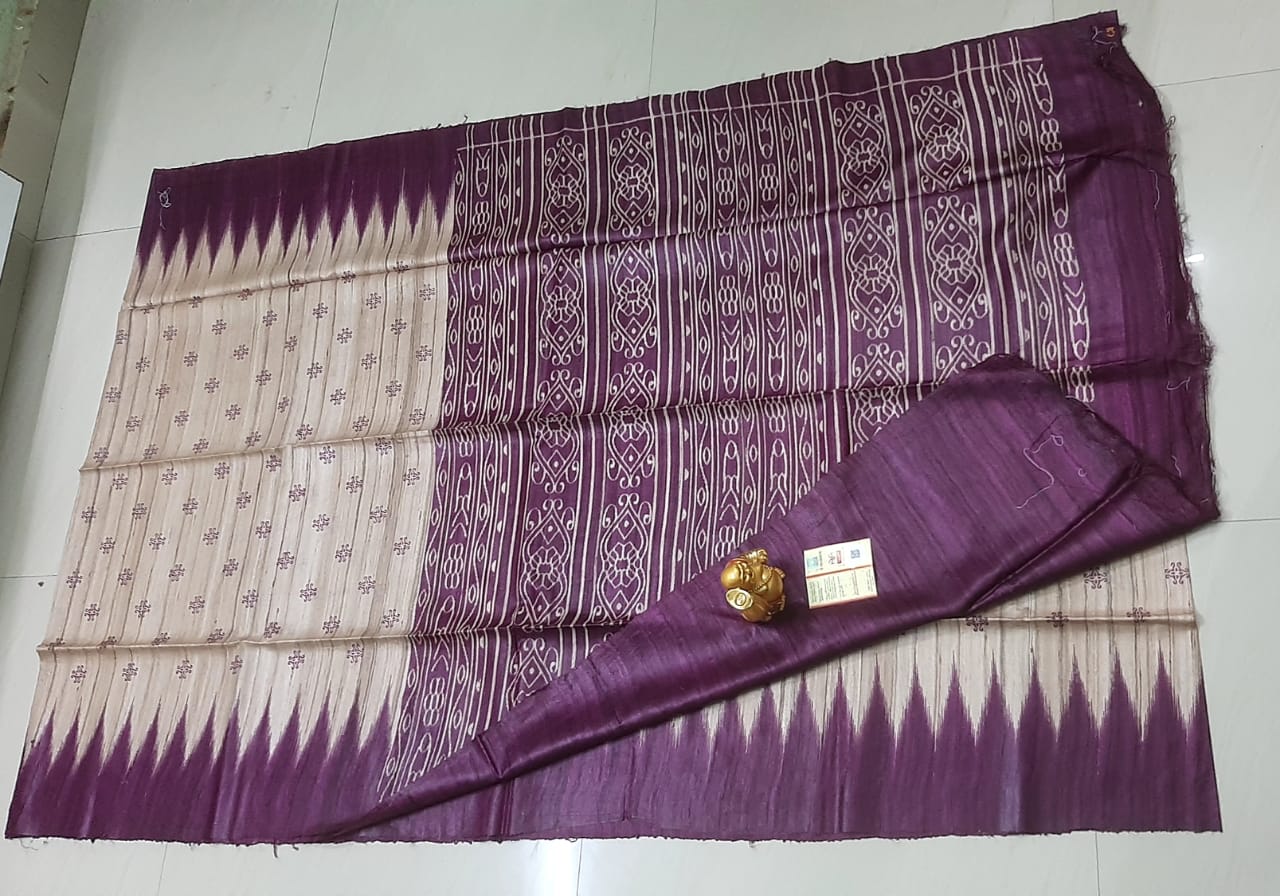 Tussar ghicha handloom silk SILK ZONE
