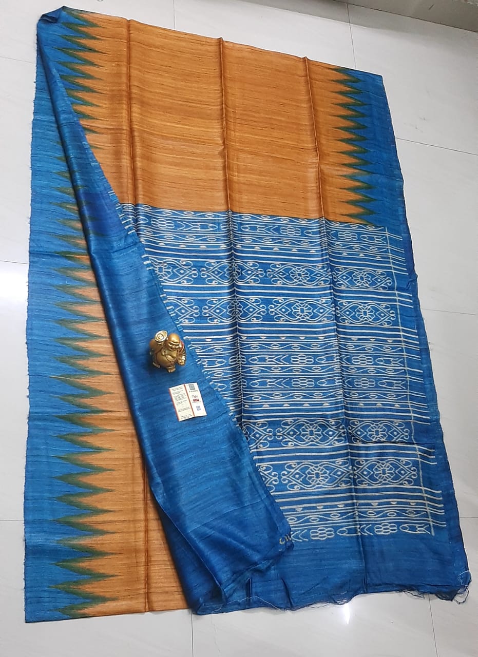 Tussar ghicha handloom silk SILK ZONE