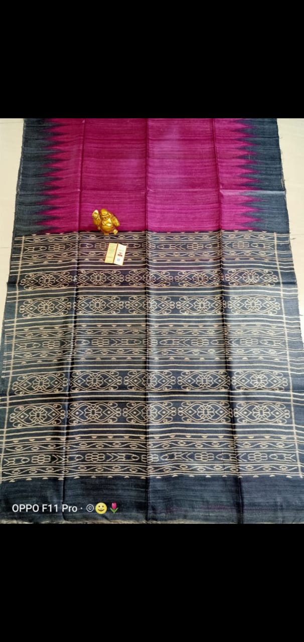 Tussar ghicha handloom silk saree SILK ZONE