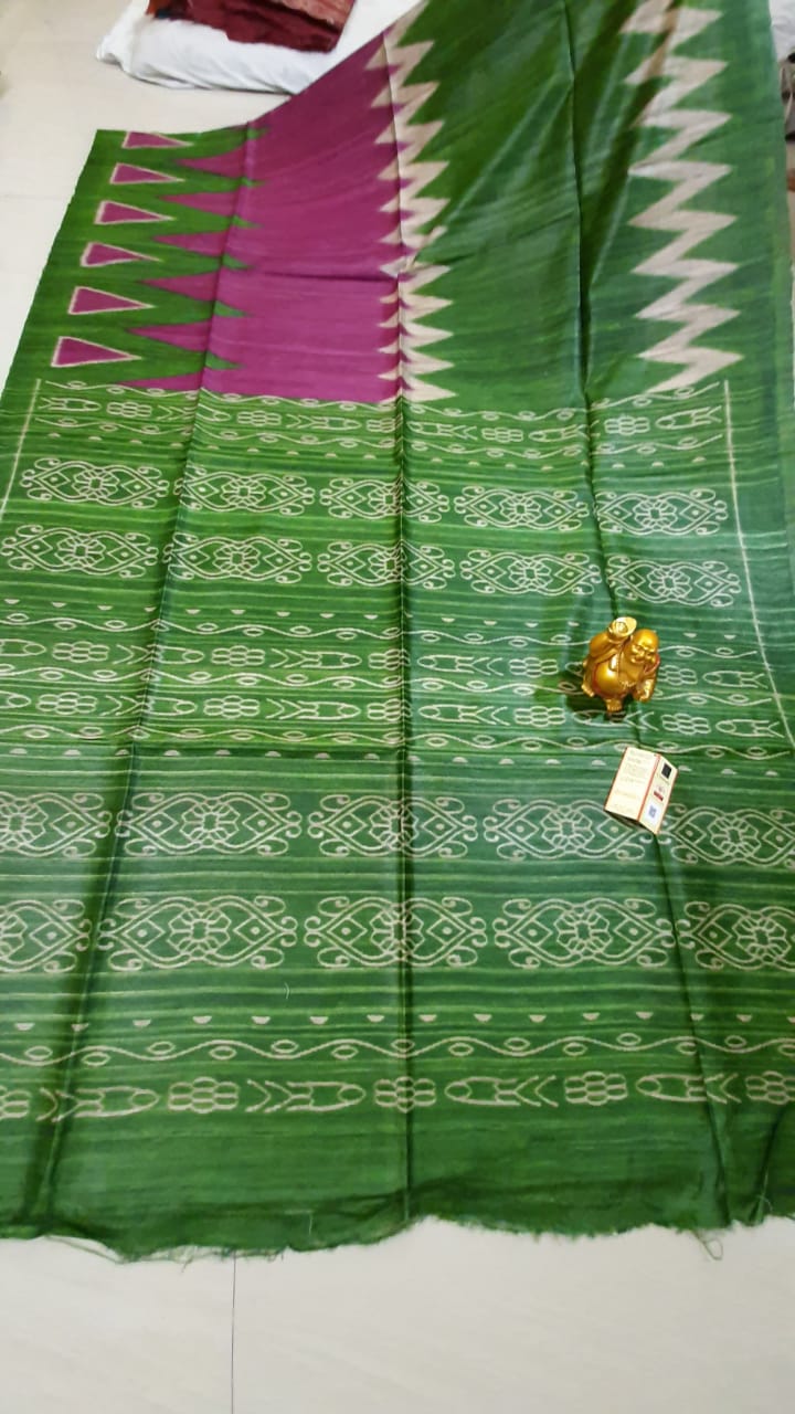 Tussar ghicha handloom silk saree SILK ZONE