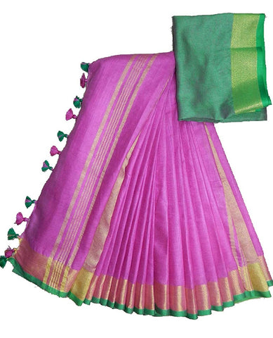 khadi linen saree SILK ZONE