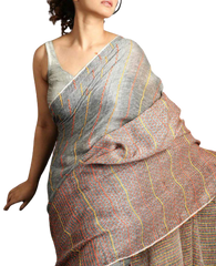 Linen Handloom Khantha  Weaving SILK ZONE