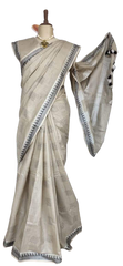 Khadi Linen Fancy Butta  Sarees SILK ZONE