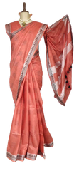Khadi Linen Fancy Butta  Sarees SILK ZONE
