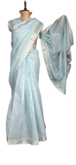 Khadi Linen Fancy Butta  Sarees SILK ZONE