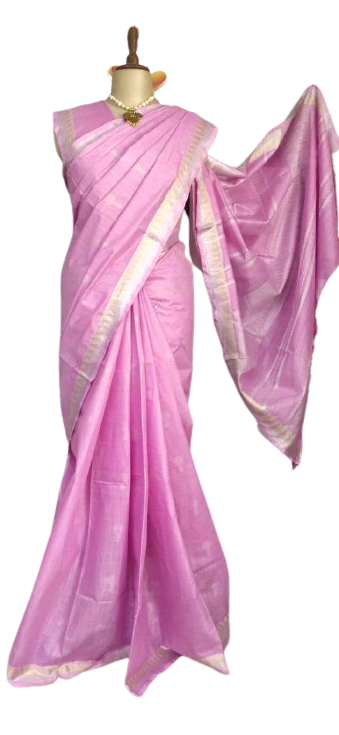 Khadi Linen Fancy Butta  Sarees SILK ZONE
