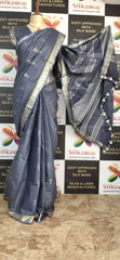 Khadi Linen Fancy Butta  Sarees SILK ZONE