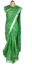 Khadi Linen Fancy Butta  Sarees SILK ZONE