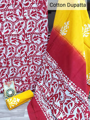 Pure Cotton Suit With Hand Batik Print SILK ZONE