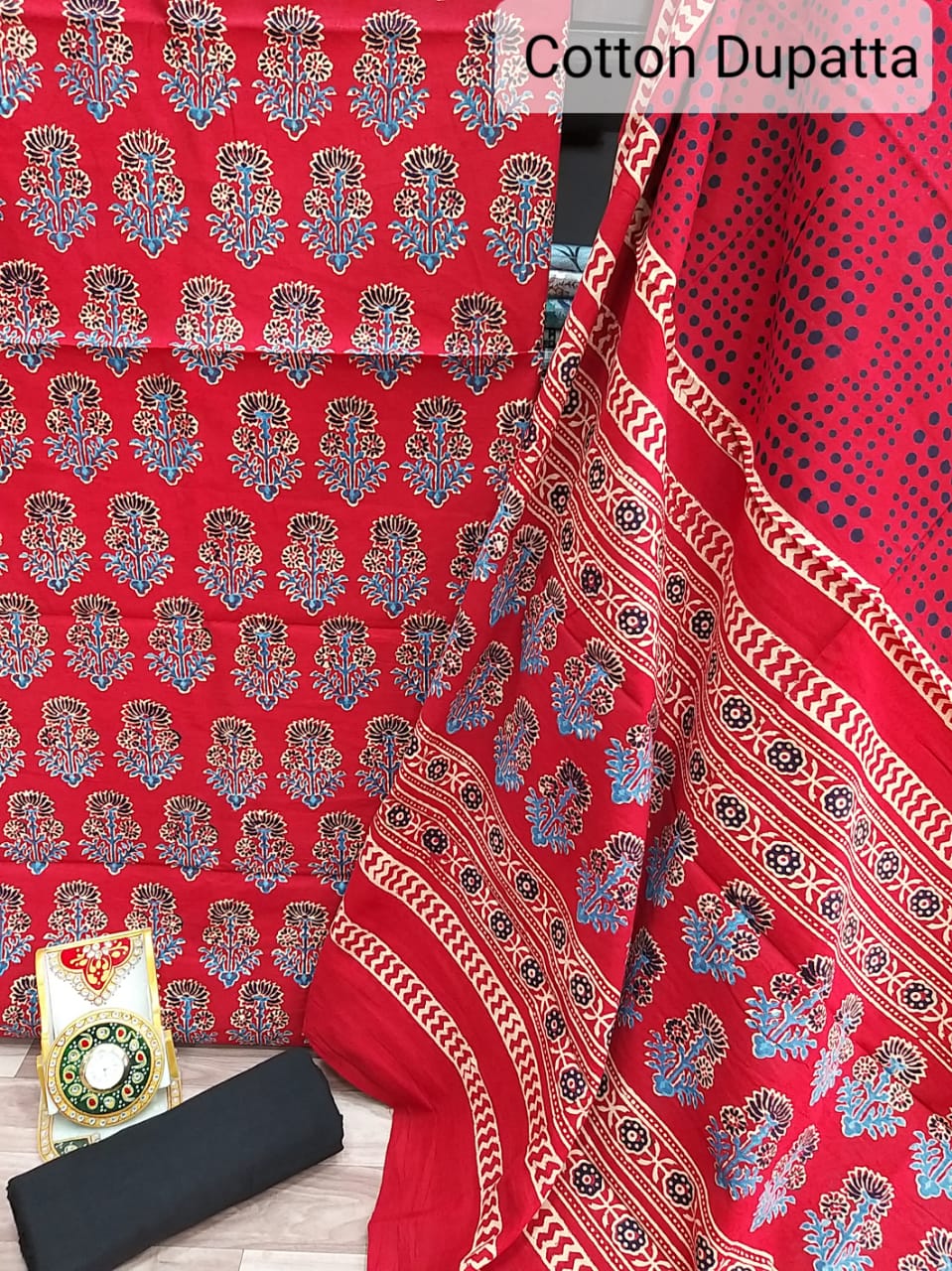 Pure Cotton Suit With Hand Batik Print SILK ZONE