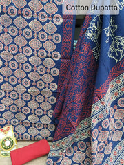 Pure Cotton Suit With Hand Batik Print SILK ZONE