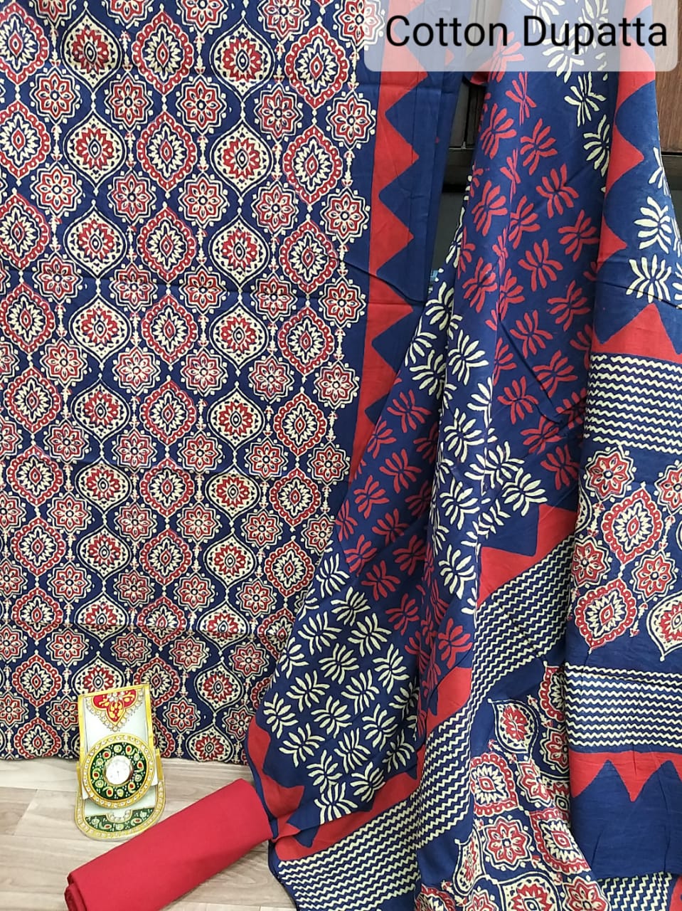 Pure Cotton Suit With Hand Batik Print SILK ZONE