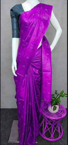 Tussar Silk Embroidery Saree SILK ZONE