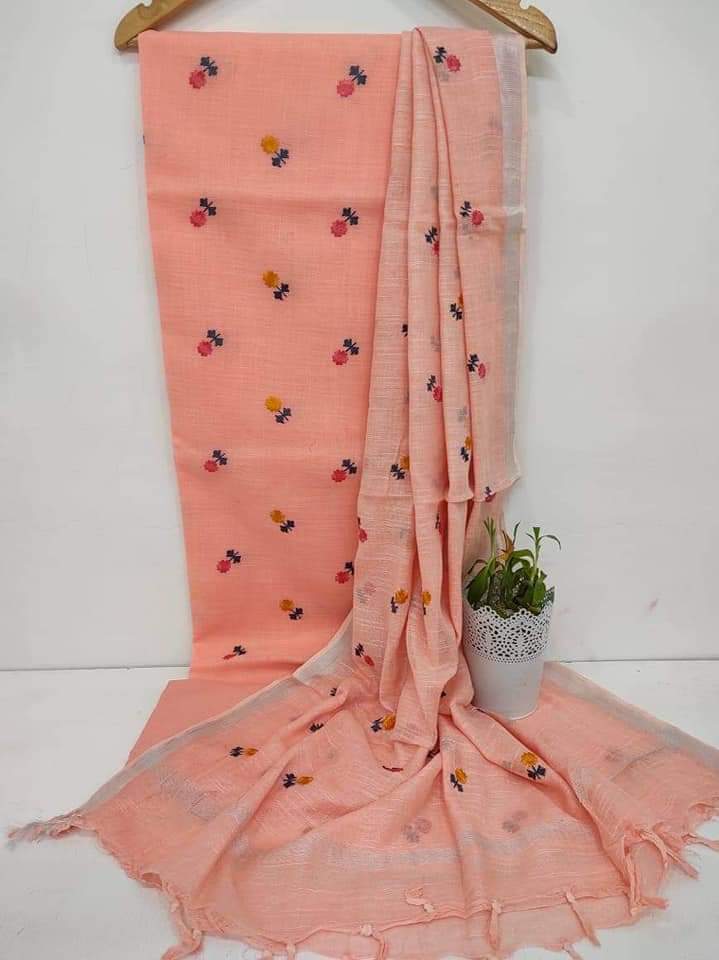 Linen Embroidery Dress SILK ZONE