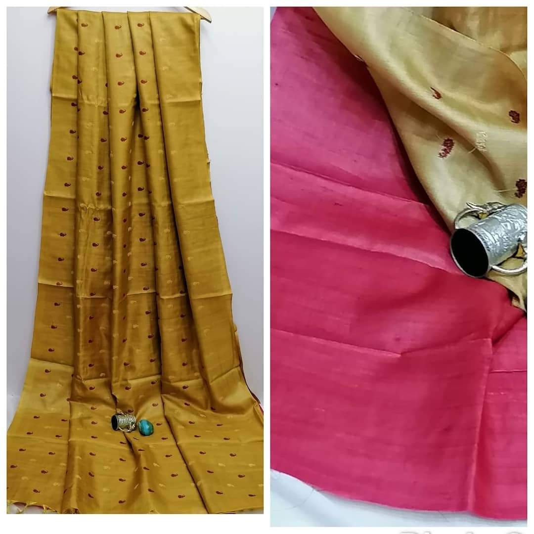 Tussar Silk Embroidery Saree SILK ZONE