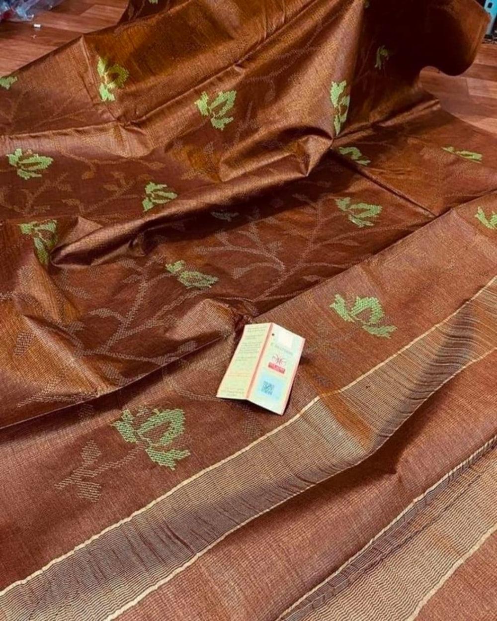 Tussar Silk Saree SILK ZONE