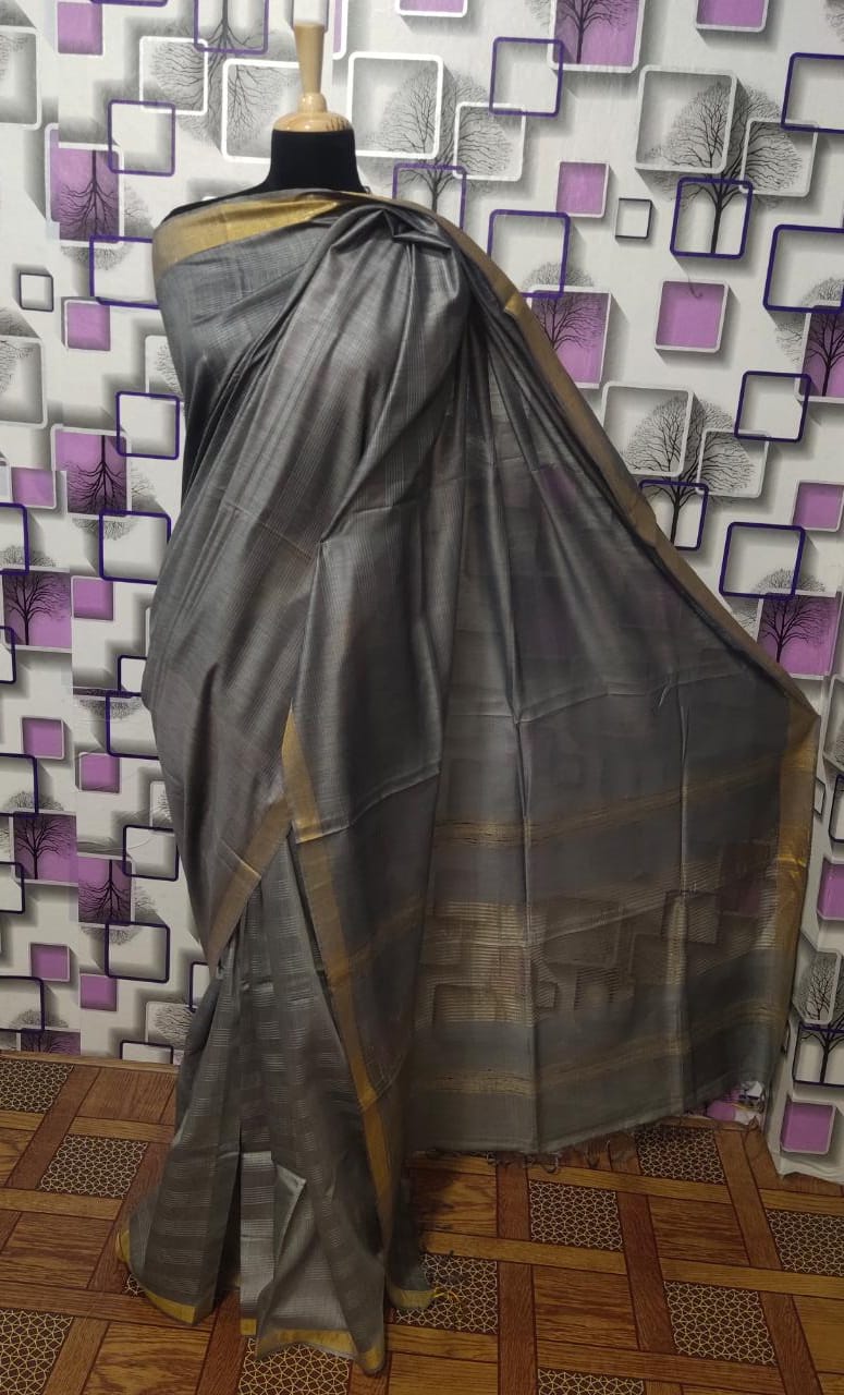 Tussar Munga Silk Saree HIND SILK