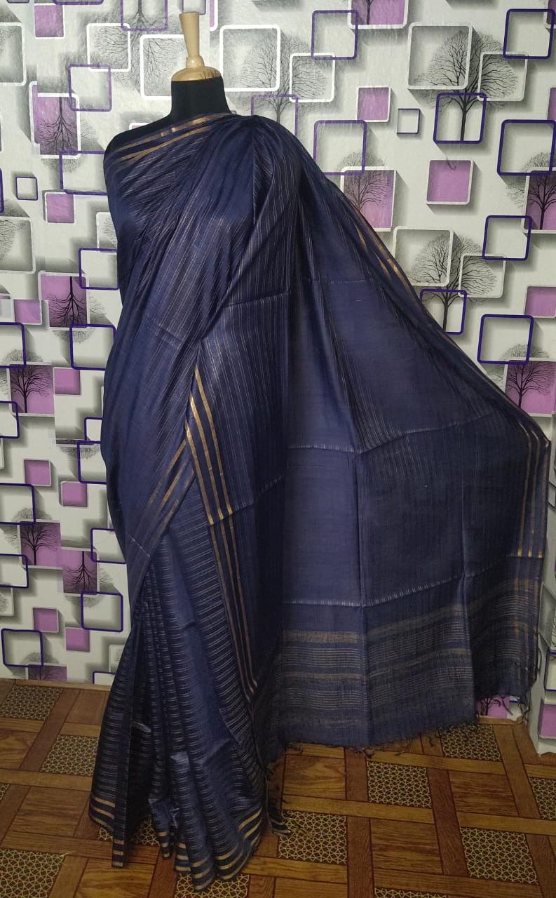 Tussar Munga Silk Saree HIND SILK