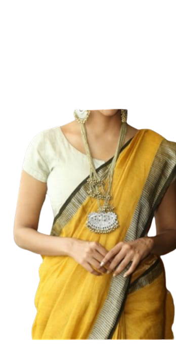 Pure Linen Saree M J HANDLOOM