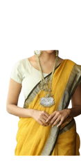 Pure Linen Saree M J HANDLOOM