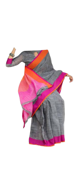 Pure Linen Saree M J HANDLOOM