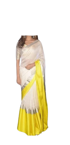 Pure Linen Saree M J HANDLOOM