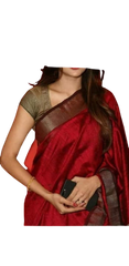 Pure Linen Saree M J HANDLOOM