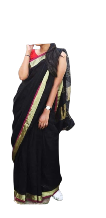 Pure Linen Saree M J HANDLOOM