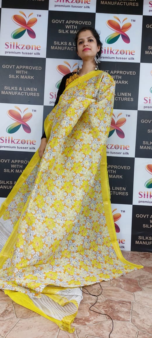 Organza Silk Linen Saree SILK ZONE