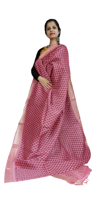 Organza Silk Linen Saree SILK ZONE