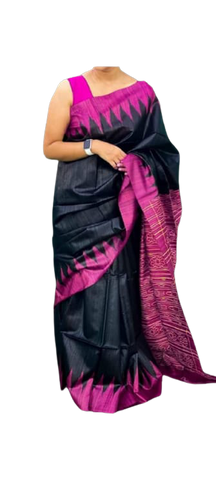 TUSSAR SILK PRINT SAREE