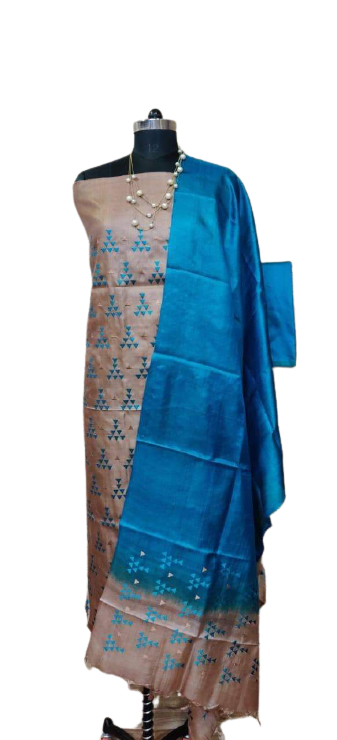 Tussar Silk Embroidery Suit SILK ZONE