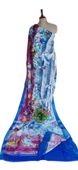 Khadi Linen Prink Saree SILK ZONE